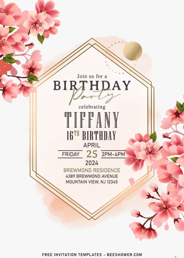 8+ Graceful Garden Flowers Birthday Invitation Templates That You Will Love