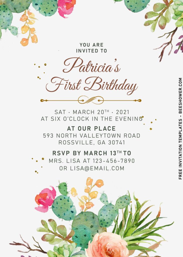 9+ Greenery Foliage Charm Invitation Templates Great For Summer Events