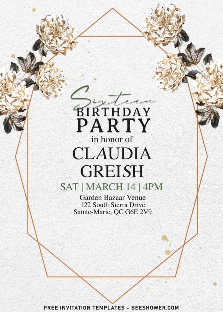 9+ Opulent Garden Party Invitation Templates With Enchanting Blooms