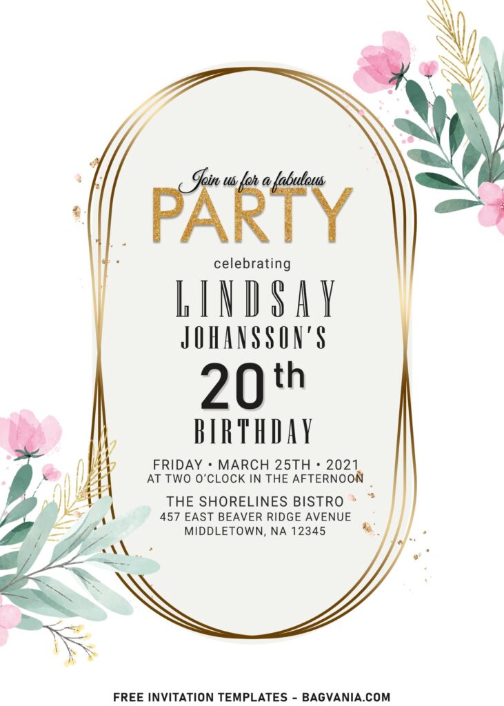 10+ Endless Eucalyptus Love Birthday Invitation Templates