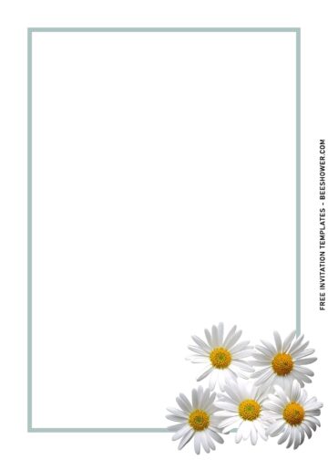 10+ Timeless Elegant Daisy Floral Invitation Templates You Will Love ...