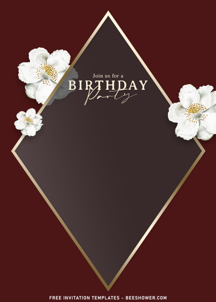 7+ Passion-Driven Rose And Poppy Invitation Suites For Your Special Day with rose gold frame