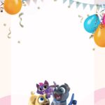10+ Cutesy Puppy Dog Pals Canva Birthday Invitation Templates C