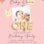 FREE EDITABLE – 9+ Adorable Balloon Canva Birthday Invitation Templates F