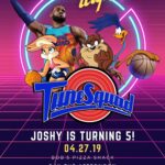 7+ Pump It Up Space Jam Legacy Canva Birthday Invitation Templates For Teens C