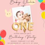 FREE EDITABLE – 9+ Adorable Balloon Canva Birthday Invitation Templates B