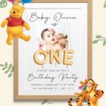 FREE EDITABLE – 8+ Soothing Winnie The Pooh Canva Birthday Invitation A