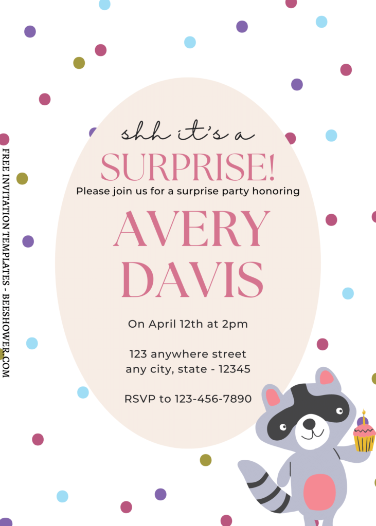 8+ Wild One Party Animal Canva Birthday Invitation Templates with colorful polka dots