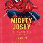 8+ Spiderman Canva Boys Birthday Invitation Templates C