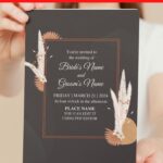 (Free Editable PDF) Magical Bohemian Wedding Invitation Templates E