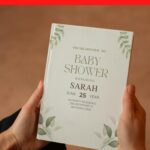 (Free Editable PDF) Nature-Inspired Greenery Baby Shower Invitation Templates