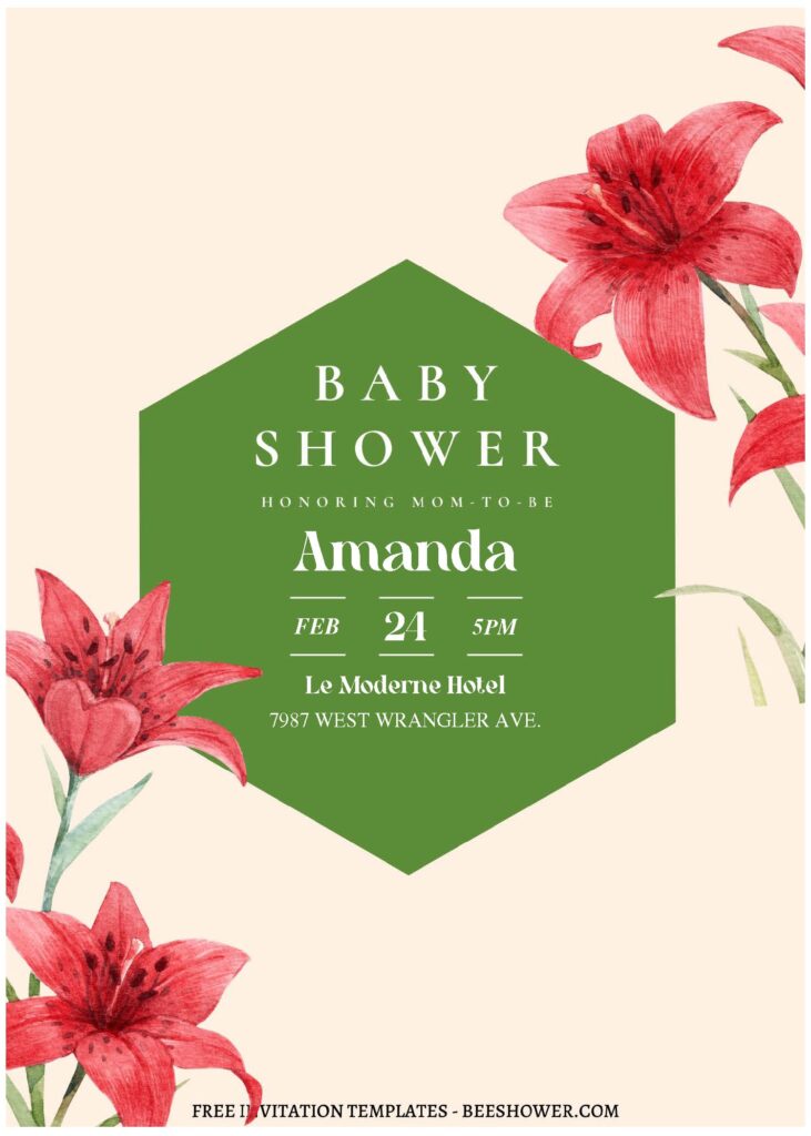 (Free Editable PDF) Whimsical Floral Wonderland Baby Shower Invitation Templates A