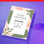 (Free Editable PDF) Artistic Baby Shower Invitation Templates J