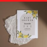 (Free Editable PDF) Refreshing Botanical Summer Baby Shower Invitation Templates I