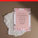 (Free Editable PDF) Magnificent Blush Floral Baby Shower Invitation Templates