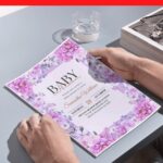 (Free Editable PDF) Wonderful Lush Purple Baby Shower Invitation Templates