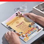 (Free Editable PDF) Mickey Mouse Pirate Baby Shower Invitation Templates H