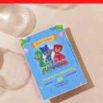 (Free Editable PDF) PJ Masks Baby Shower Invitation Templates For Boys & Girls F