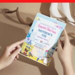 (Free Editable PDF) Under The Sea Spongebob Baby Shower Invitation Templates F
