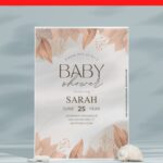 (Free Editable PDF) Chic And Lively Boho Baby Shower Invitation Templates