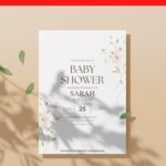 (Free Editable PDF) Awe-inspiring Pastel Floral Baby Shower Invitation Templates D