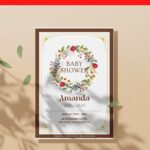 (Free Editable PDF) Sunflower Autumn Baby Shower Invitation Templates with editable text