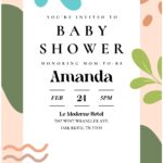 (Free Editable PDF) Artistic Baby Shower Invitation Templates with hand drawn graphics
