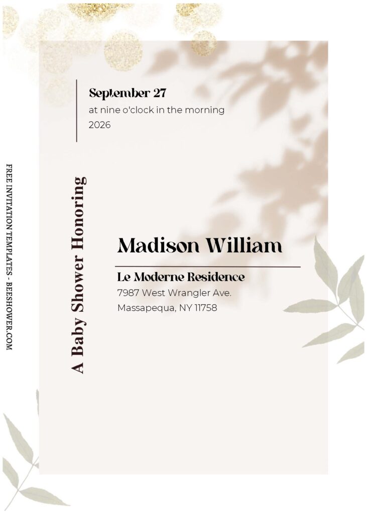 (Free Editable PDF) Blossoming Dream Baby Shower Invitation Templates a