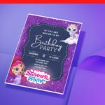 (Free Editable PDF) Sparkling Shimmer & Shine Baby Shower Invitation Templates J