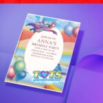 (Free Editable PDF) Lovely Tiny Ones Transport Services Baby Shower Invitation Templates J