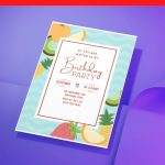 (Free Editable PDF) Summer Fruit Fiesta Baby Shower Invitation Templates
