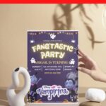 (Free Editable PDF) Spooky Fun Disney Vampirina Baby Shower Invitation Templates