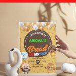 (Free Editable PDF) Bread And Barber Shop Baby Shower Invitation Templates i