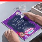 (Free Editable PDF) Sparkling Shimmer & Shine Baby Shower Invitation Templates H