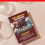 (Free Editable PDF) Marvel Avengers Baby Shower Invitation Templates