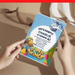 (Free Editable PDF) Charming Super Wings Baby Shower Invitation Templates F