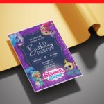 (Free Editable PDF) Sparkling Shimmer & Shine Baby Shower Invitation Templates