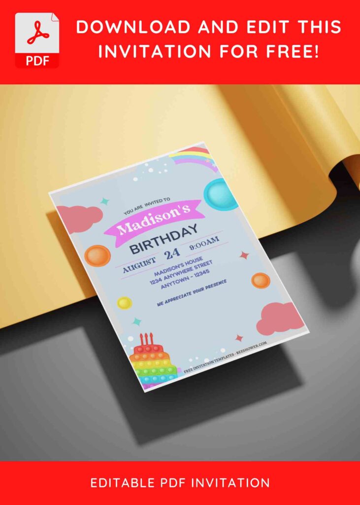 (Free Editable PDF) Enchanted Rainbow & Unicorn Baby Shower Invitation Templates E