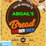 (Free Editable PDF) Bread And Barber Shop Baby Shower Invitation Templates a
