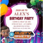 (Free Editable PDF) Rusty Rivets Baby Shower Invitation Templates A