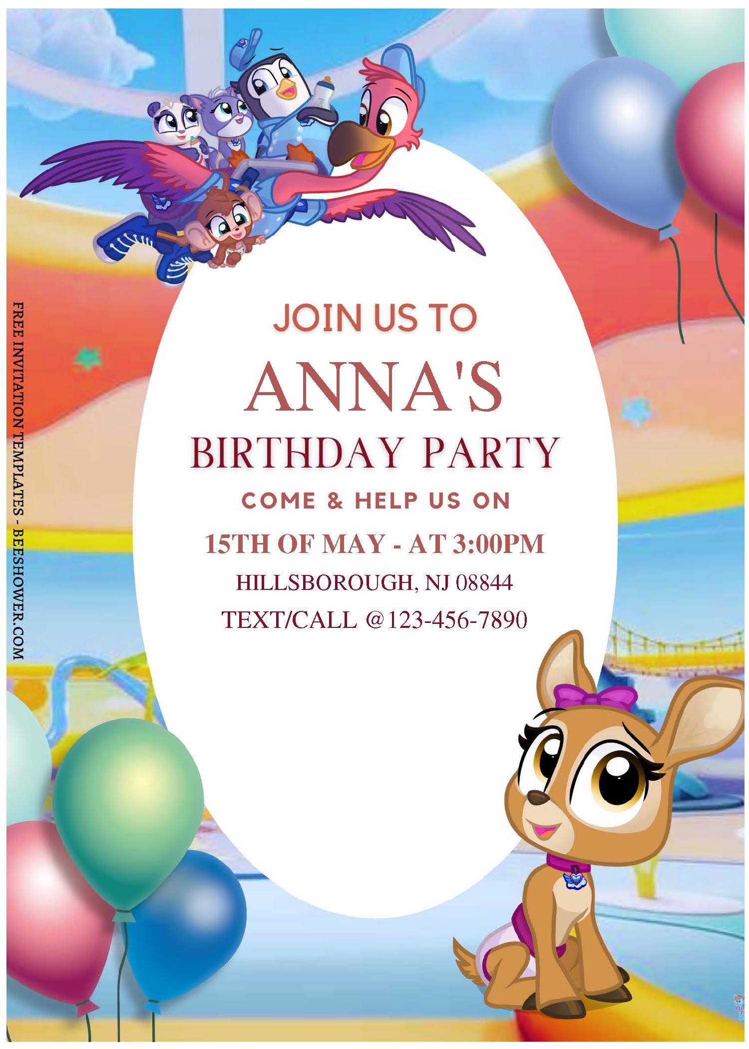 (Free Editable PDF) Lovely Tiny Ones Transport Services Baby Shower Invitation Templates C