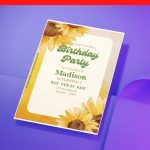 (Free Editable PDF) Sunflower Delights Baby Shower Invitation Templates I