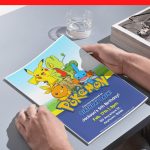 (Free Editable PDF)) Charming Pikachu & Friends Baby Shower Invitation Templates H