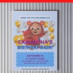 (Free Editable PDF) Cocomelon Joy Baby Shower Invitation Templates D