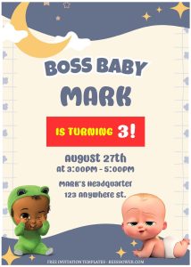 Boss Baby B - Downloadable Boss Baby B - Template No. 7