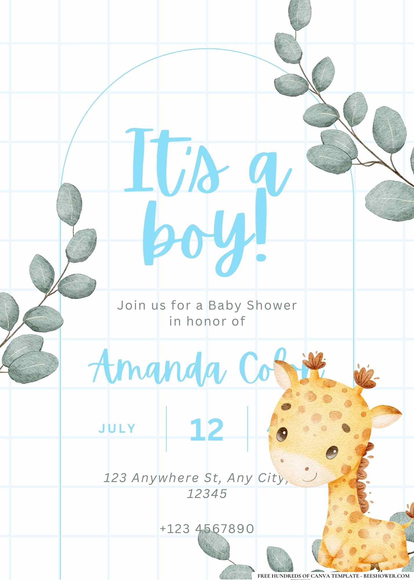 Baby Animals Baby Shower Invitation
