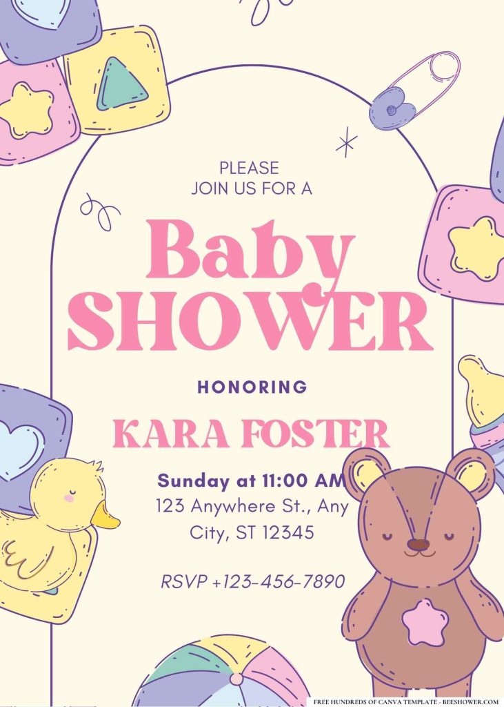 Download 14+ Baby Blocks Baby Shower Invitation Templates | Beeshower