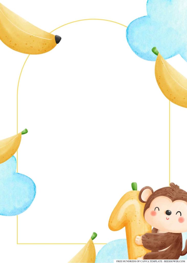 Download 16+ Baby Monkey Baby Shower Invitation Templates | Beeshower