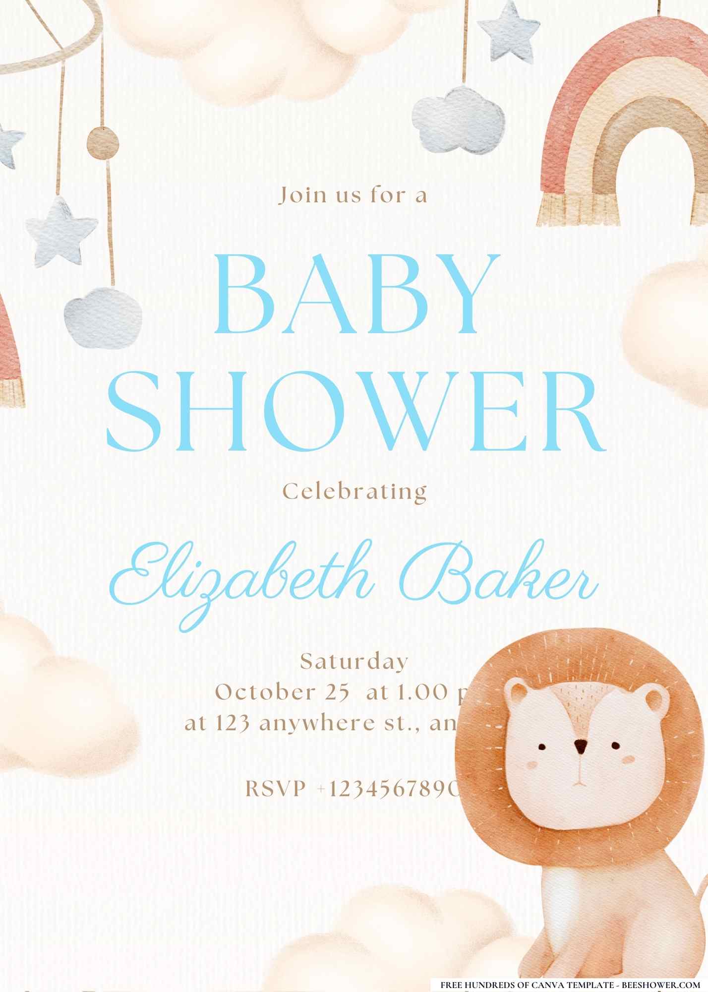 Bohemian Chic Baby Shower Invitation