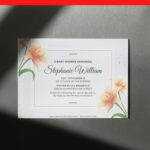 (Free Editable PDF) Striking Elegance Lily Baby Shower Invitation Templates G